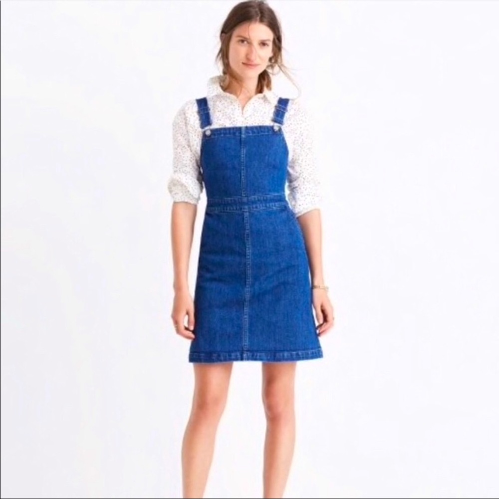Madewell Hillview Denim Overall Jumper Dress
